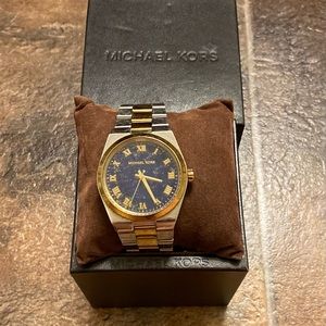 Michael Kors Lapis stone and gold/silver plated Watch